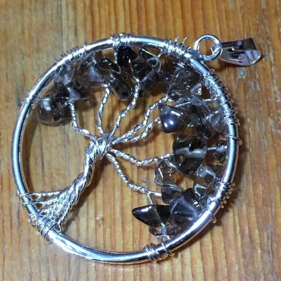 Smoky Quartz Tree of Life Pendant - Picture 4 of 8